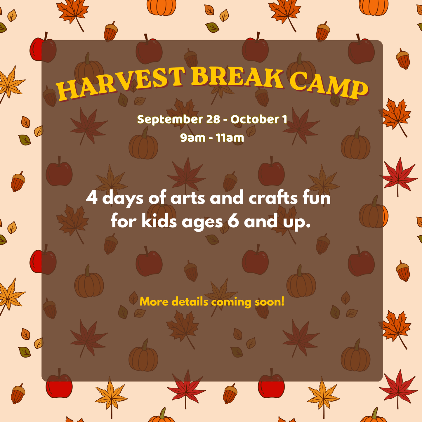 Harvest Break Creative Camp