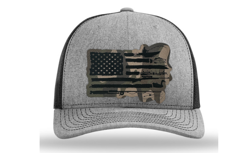 American Flag Hunting and Fishing Hat