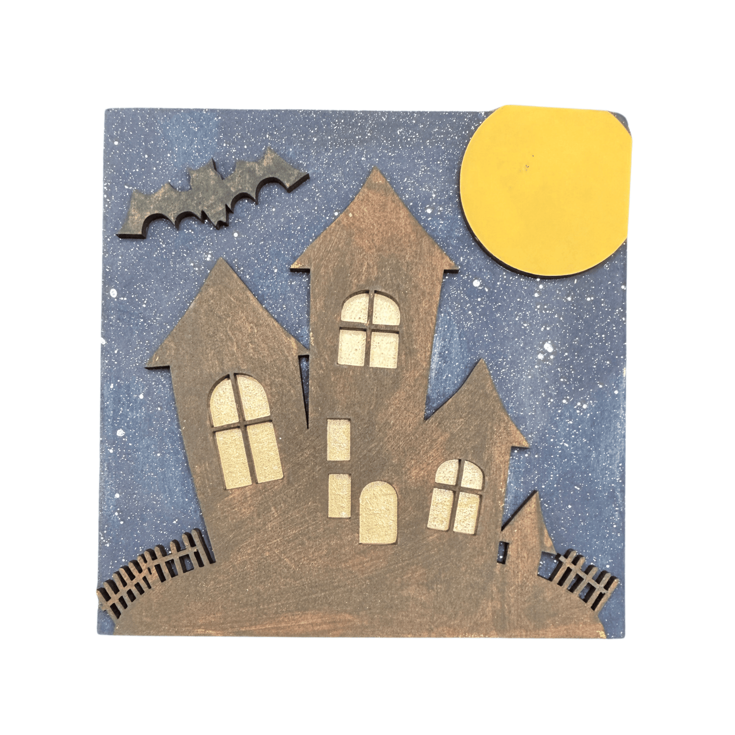 Haunted House Interchangeable 4.25x4.25 Sign