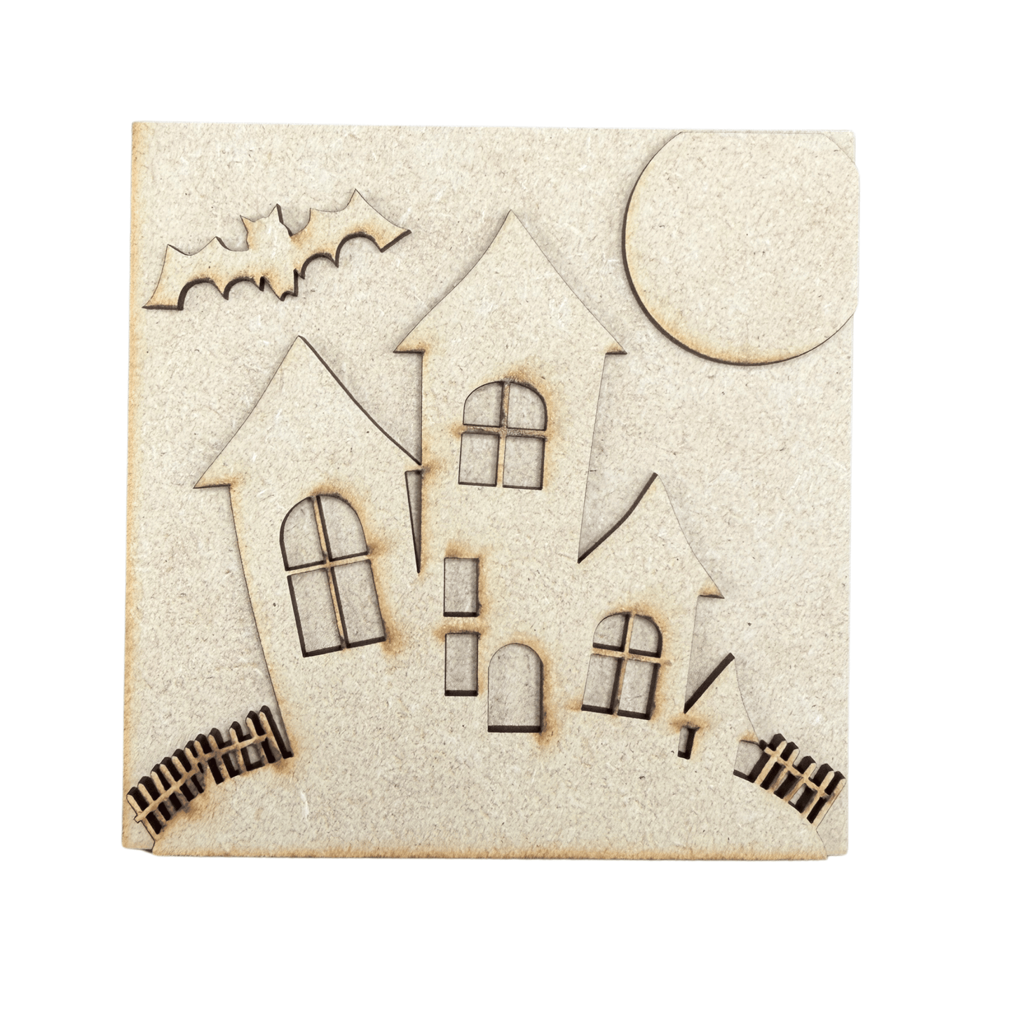 Haunted House Interchangeable 4.25x4.25 Sign