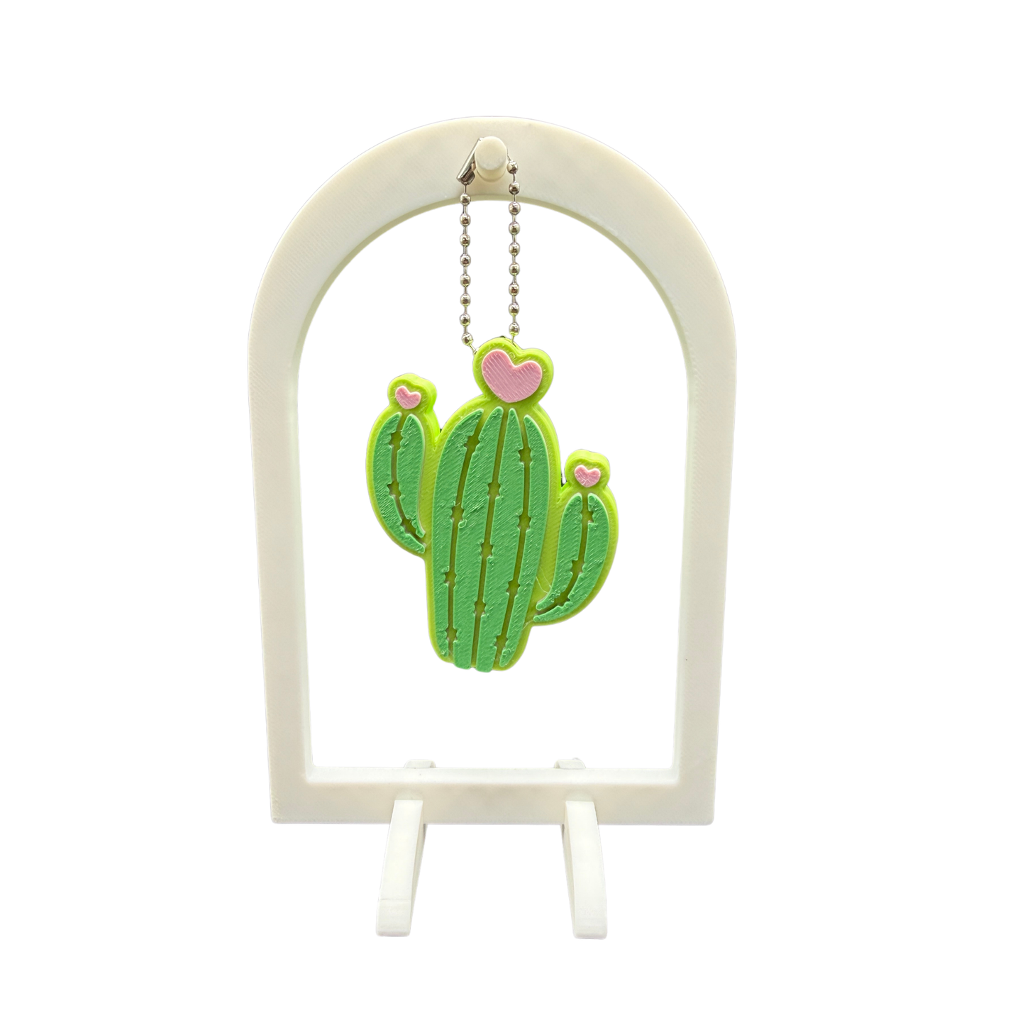 Heart Cactus Soda Can Opener Keychain
