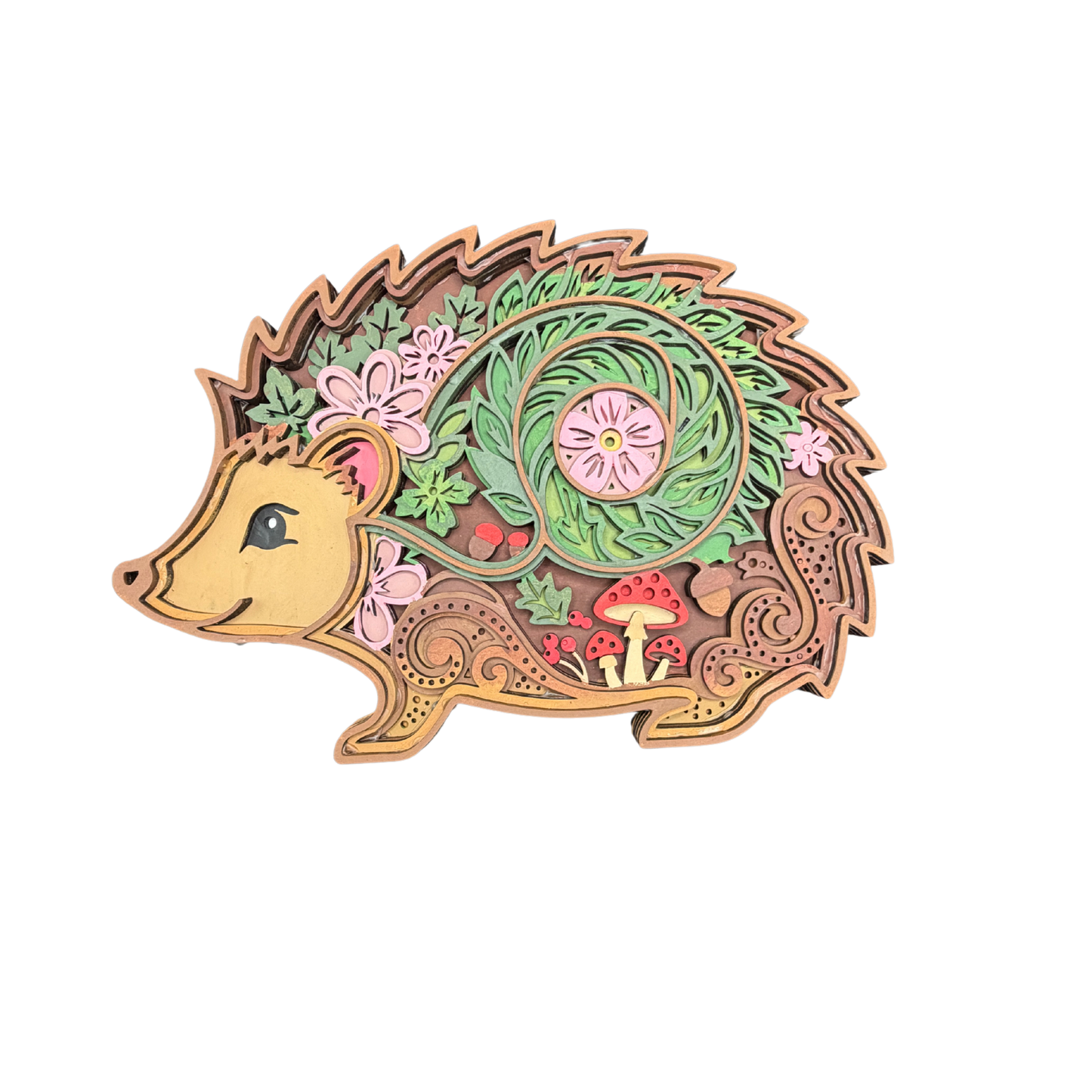 Hedgehog 5 Layer Wood Painting Craft Kit