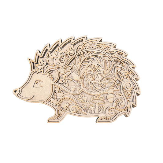 Hedgehog 5 Layer Wood Painting Craft Kit