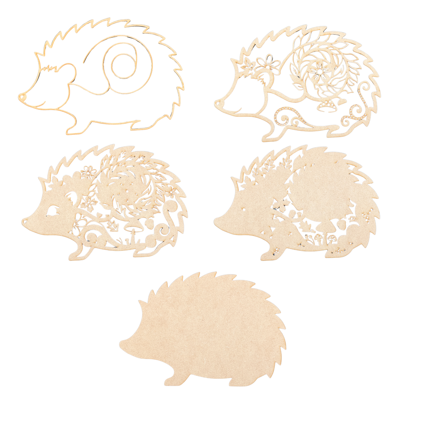 Hedgehog 5 Layer Wood Painting Craft Kit