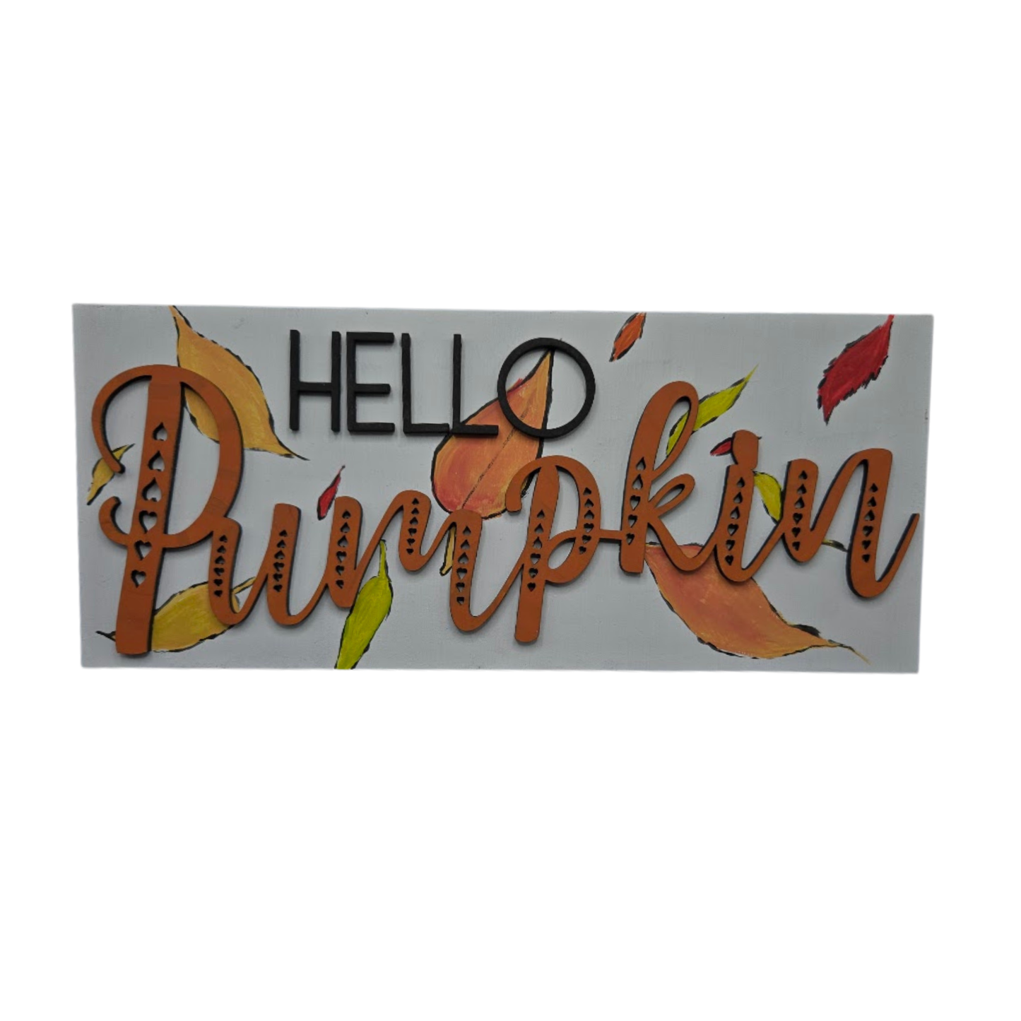 Hello Pumpkin 4x9.25 Interchangeable DIY Craft Kit