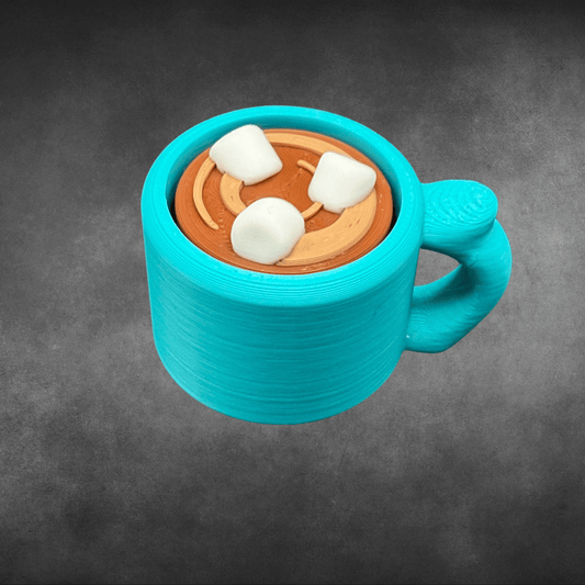 Hot Chocolate Fidget Clicker Keychain