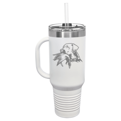 Hunting Dog and Duck 40oz Travel Mug