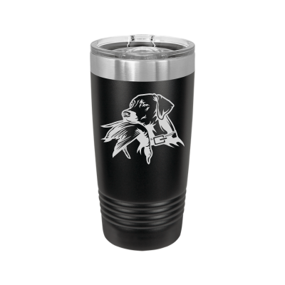 Hunting Dog with Duck 20oz Tumbler