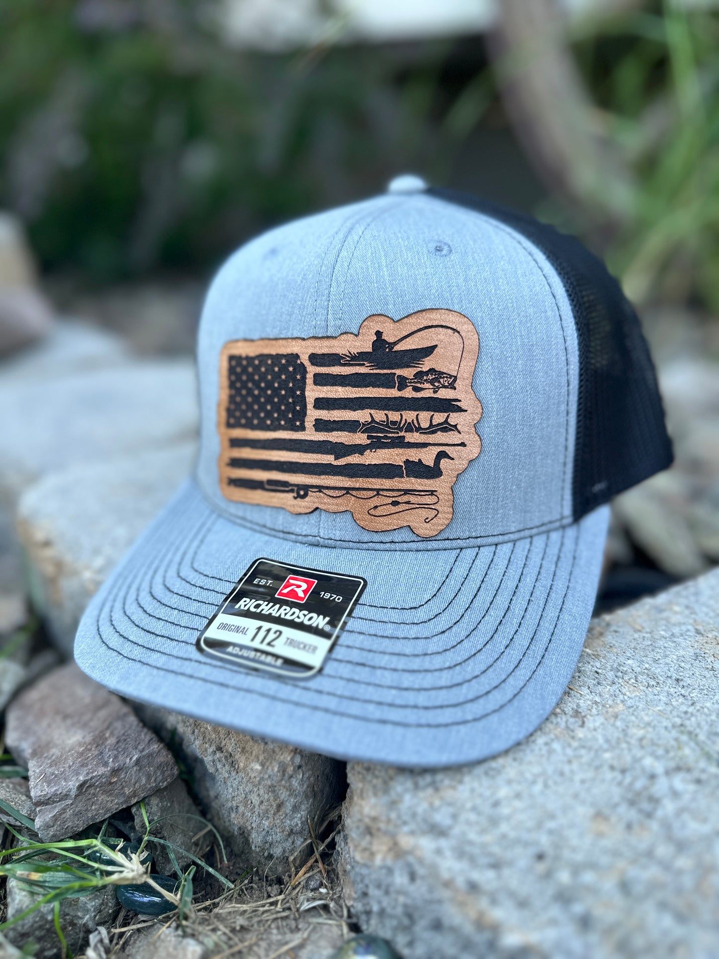 American Flag Hunting and Fishing Hat