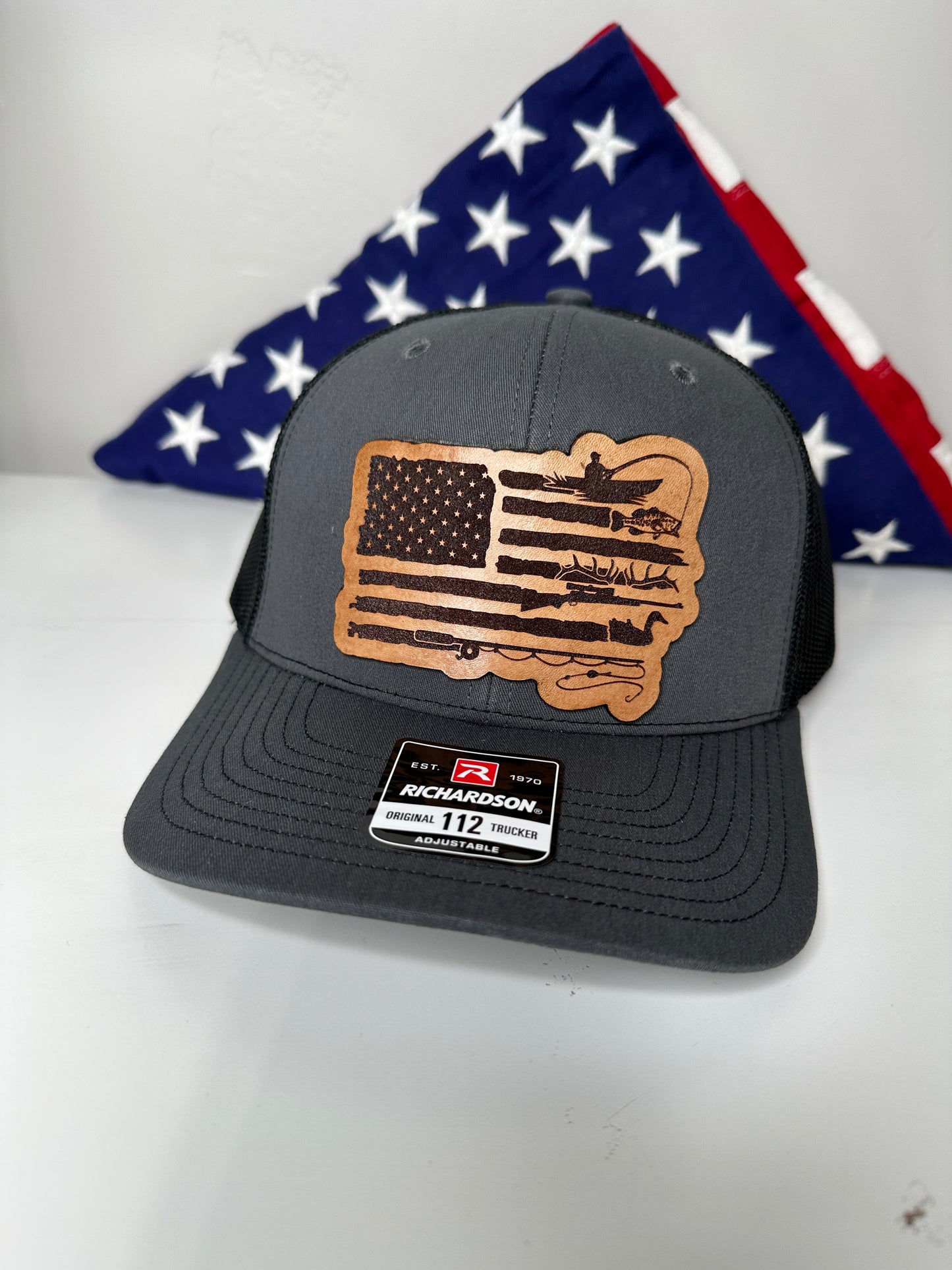 American Flag Hunting and Fishing Hat