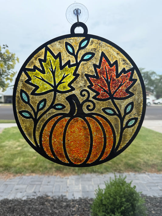 Crushed Glass Fall Suncatcher Workshop