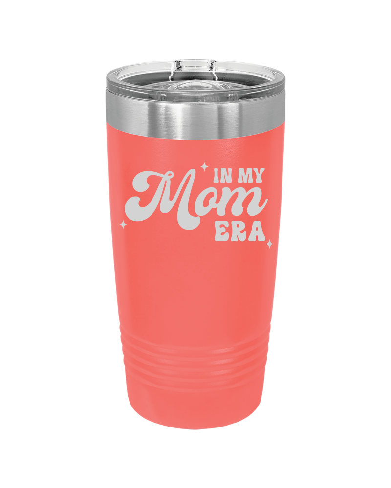 20oz insulated tumbler with In My Mom Era engraving – trendy Mother’s Day or everyday mom gift