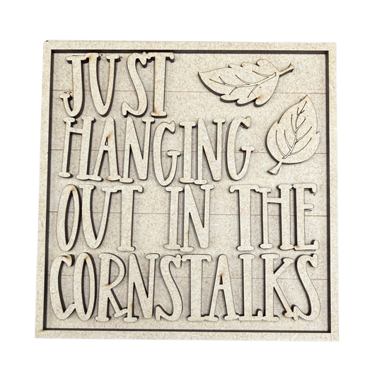 Just Hanging Out in the Cornstalks Craft Paint Kit | Interchangeable