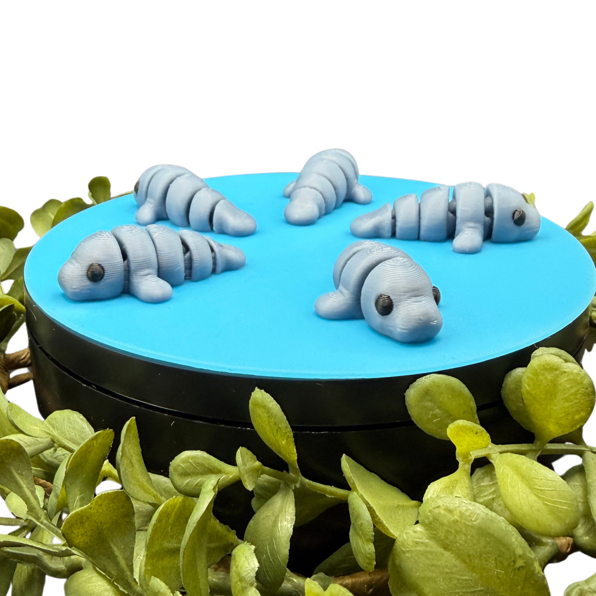 mini manatee fidget toy articulated 3d printed desk toy