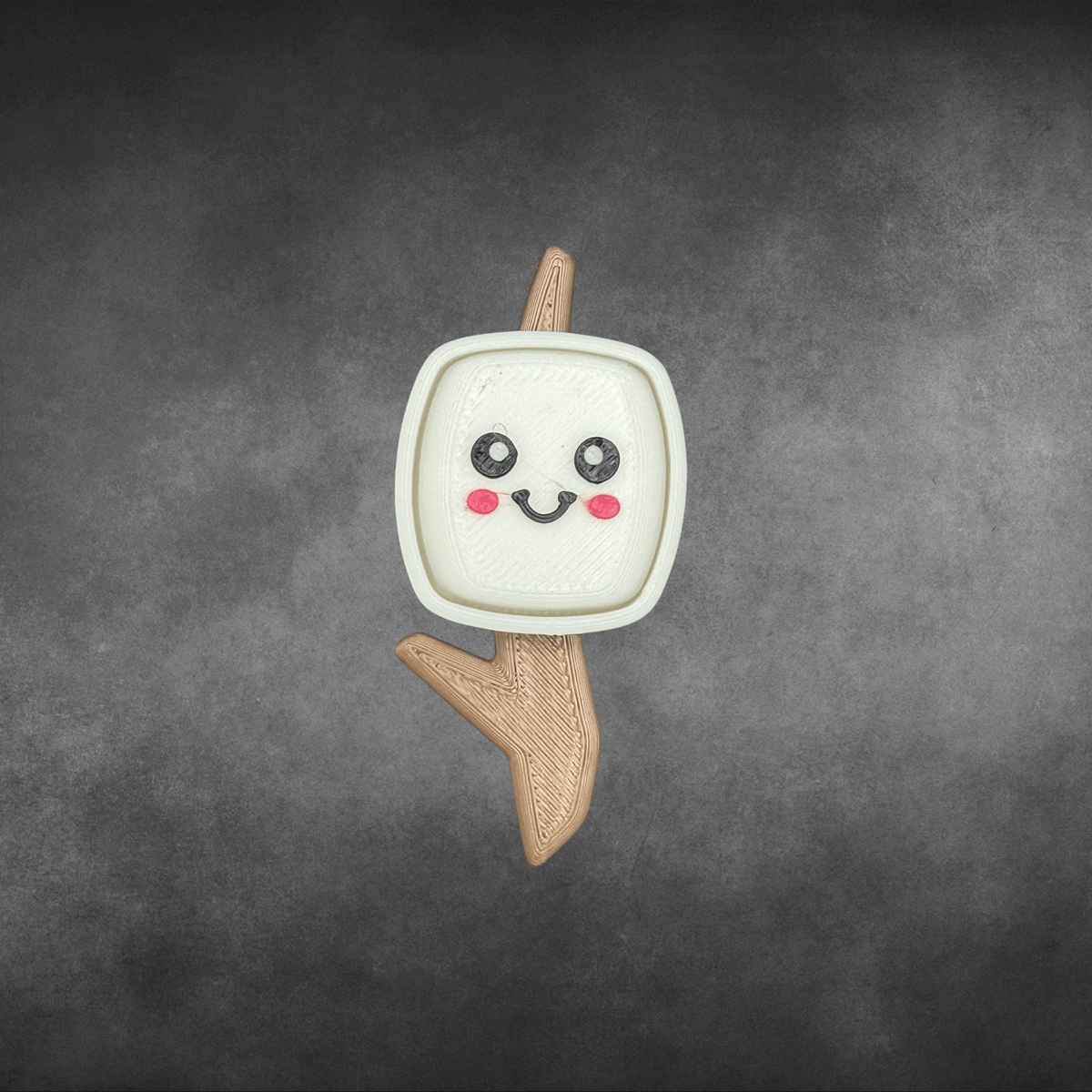 Marshmallow Fidget Clicker Keychain