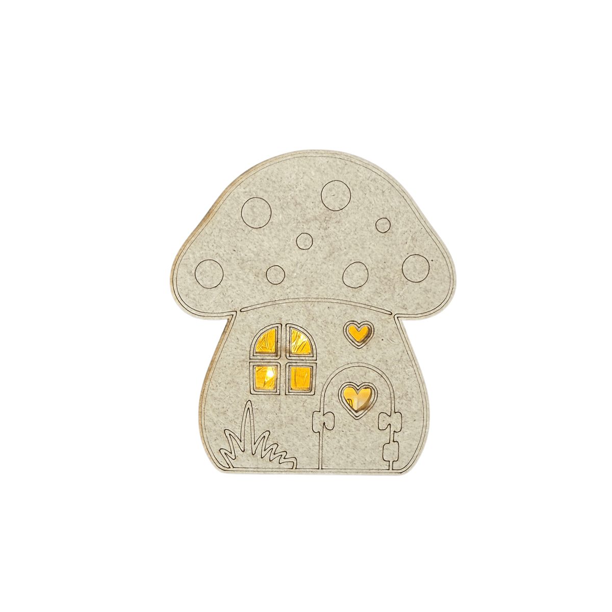 Mushroom Autumn Lighted Sitter