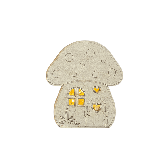 Mushroom Autumn Lighted Sitter