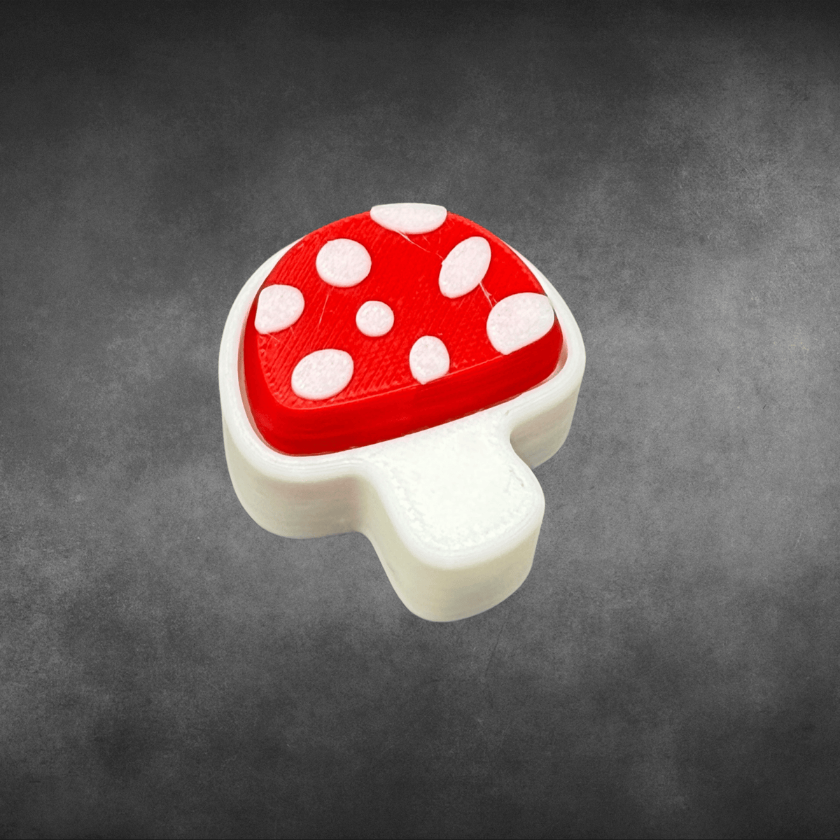 Mushroom Fidget Clicker Keychain