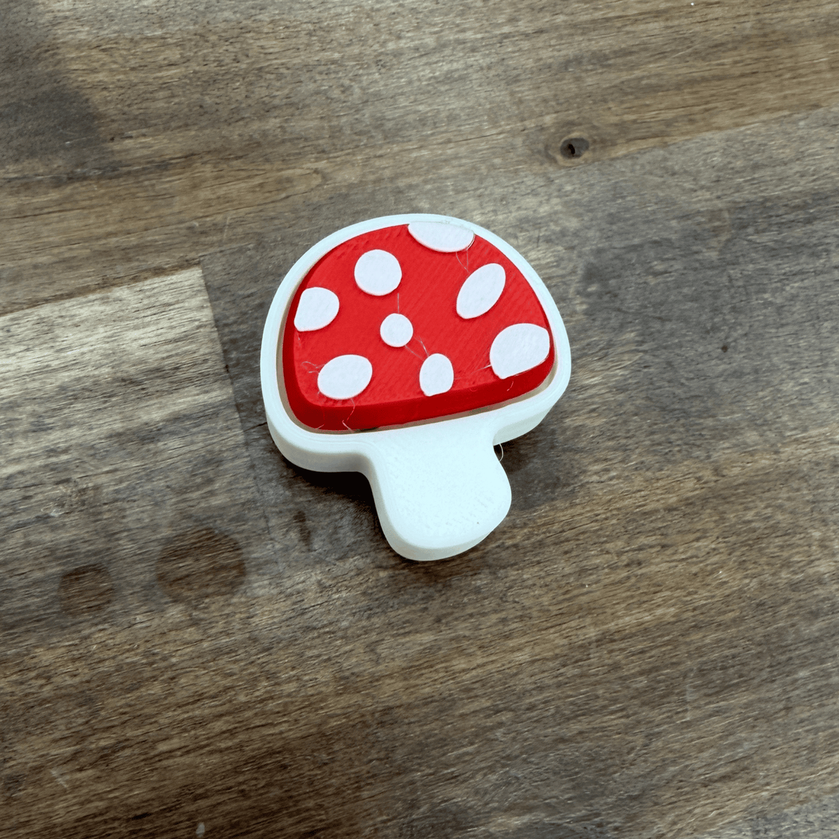 Mushroom Fidget Clicker Keychain