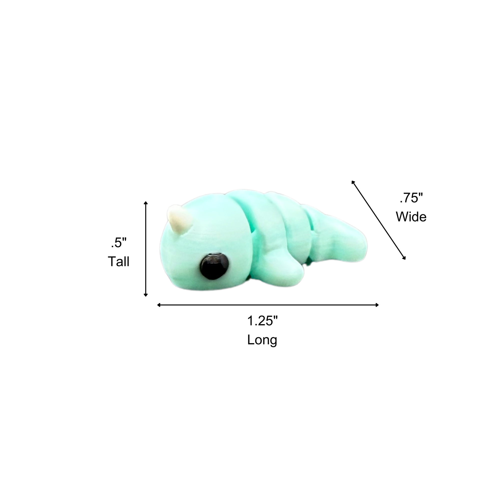tiny narwhal desk toy for stress relief and focus