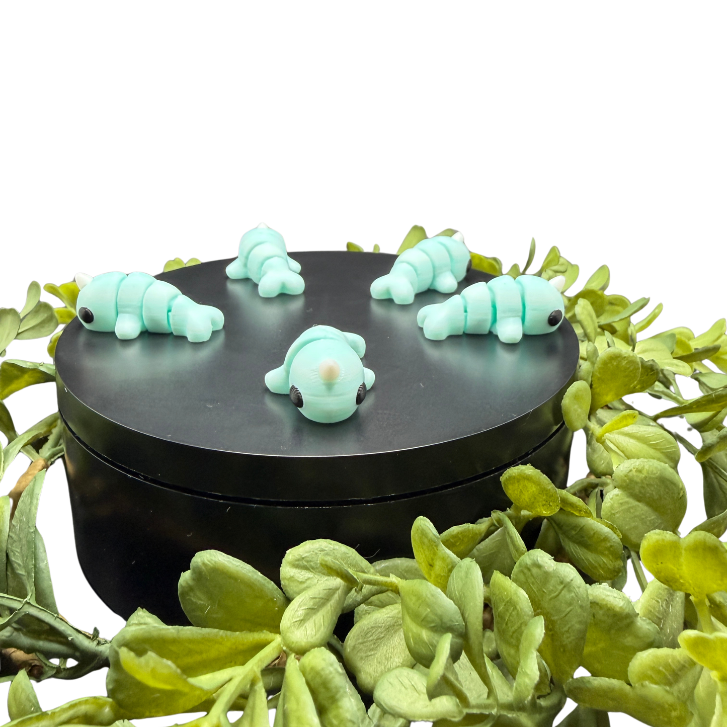 mini narwhal fidget toy collection display