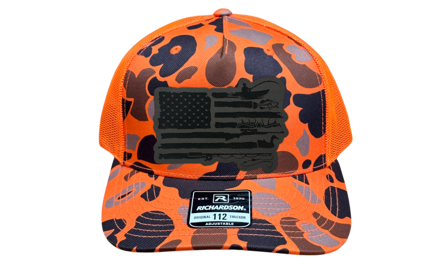 American Flag Hunting and Fishing Hat