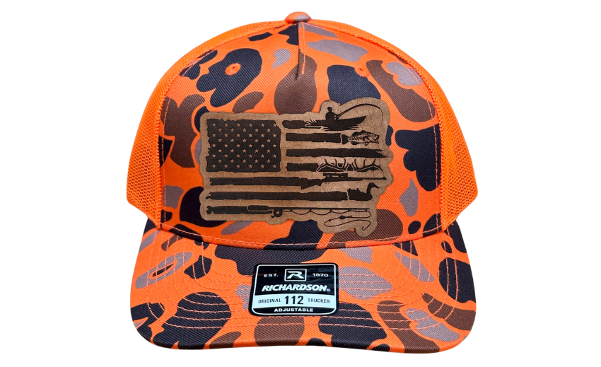 American Flag Hunting and Fishing Hat
