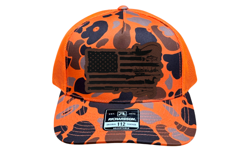 American Flag Hunting and Fishing Hat