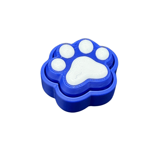 Paw Print Fidget Clicker Keychain