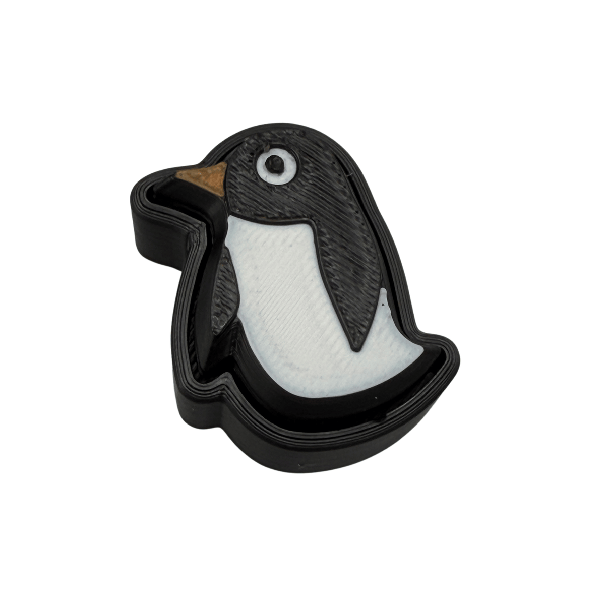 Penguin Fidget Clicker Keychain