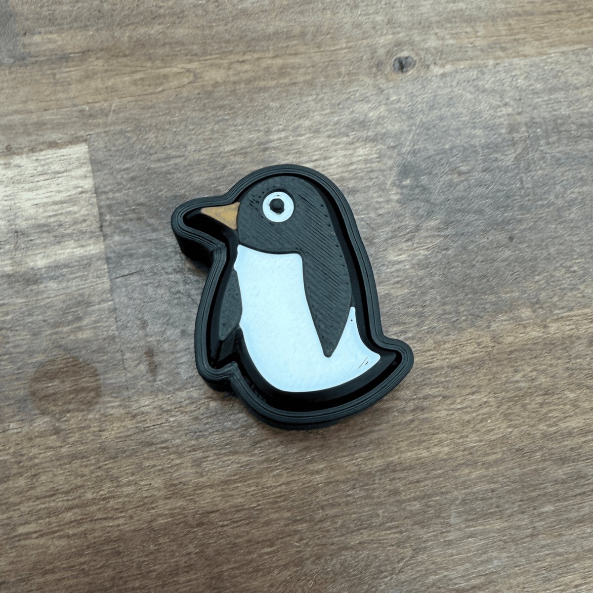 Penguin Fidget Clicker Keychain