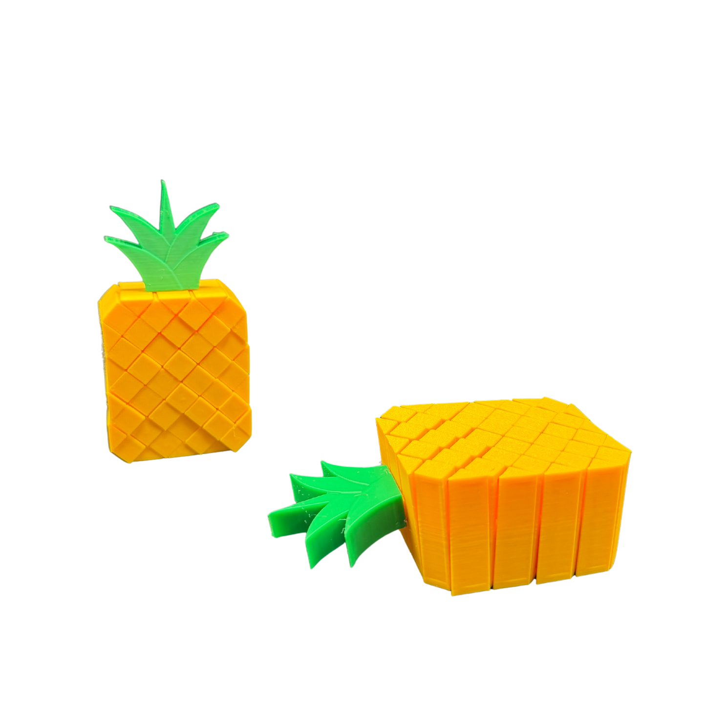 Pineapple Pixel Fidget Toy – 3D Printed Sensory Desk Toy for Stress Relief & Focus