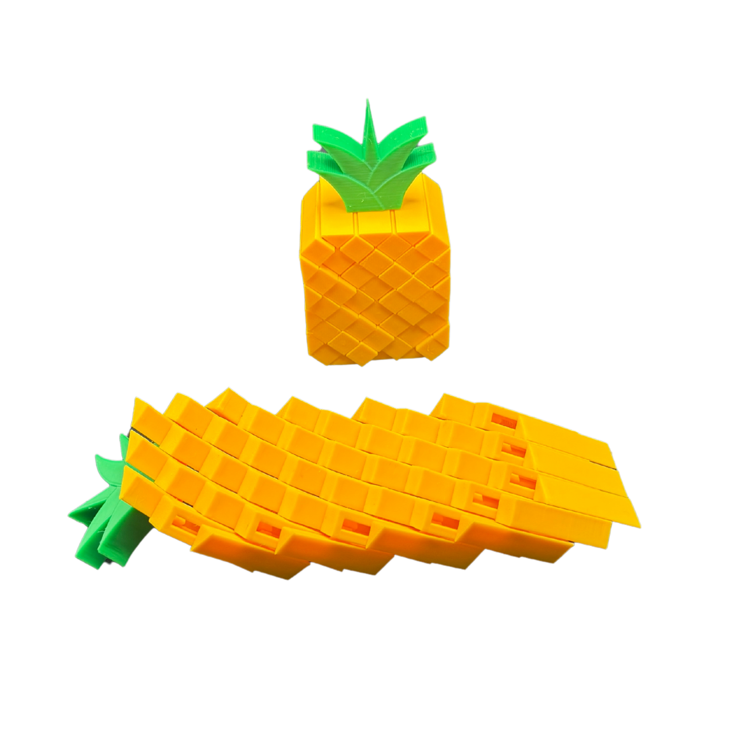 Pineapple Pixel Fidget Toy – 3D Printed Sensory Desk Toy for Stress Relief & Focus
