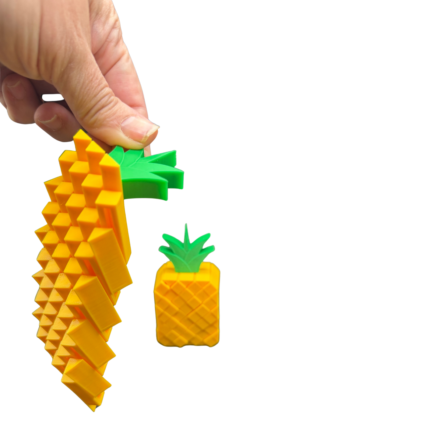 Pineapple Pixel Fidget Toy – 3D Printed Sensory Desk Toy for Stress Relief & Focus