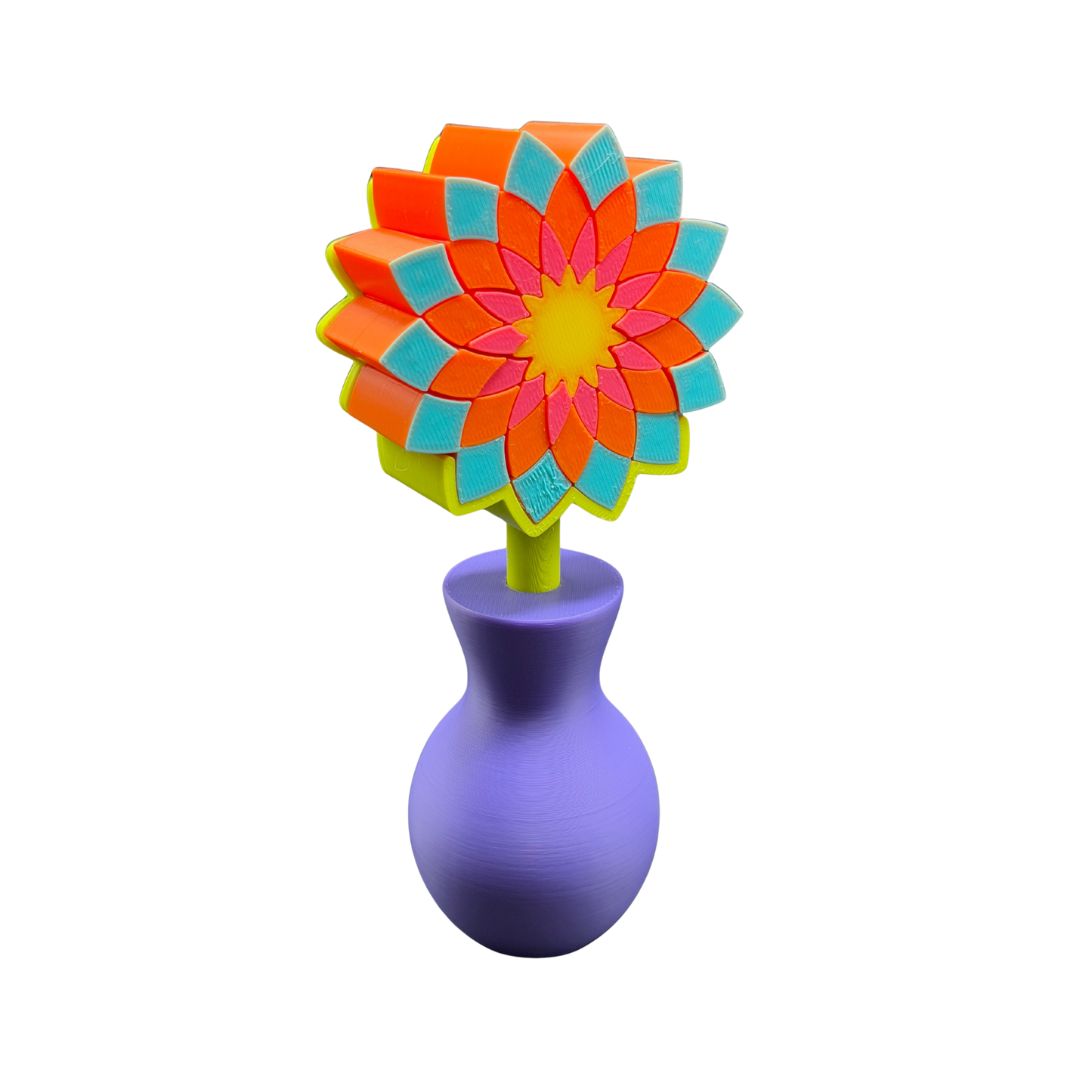 Pixel Flower Fidget with Vase (Large)
