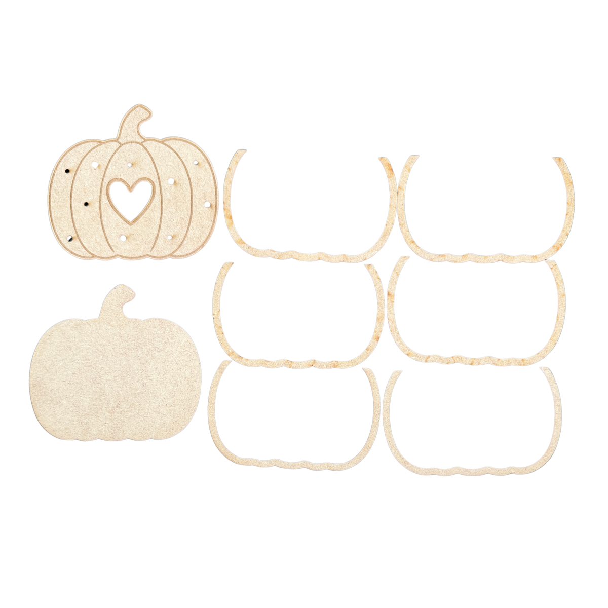 Layered pumpkin craft kit
