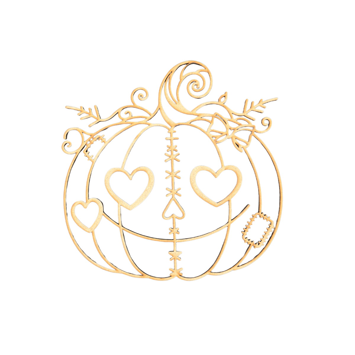 Jack O Lantern Pumpkin with Hearts Paint Project