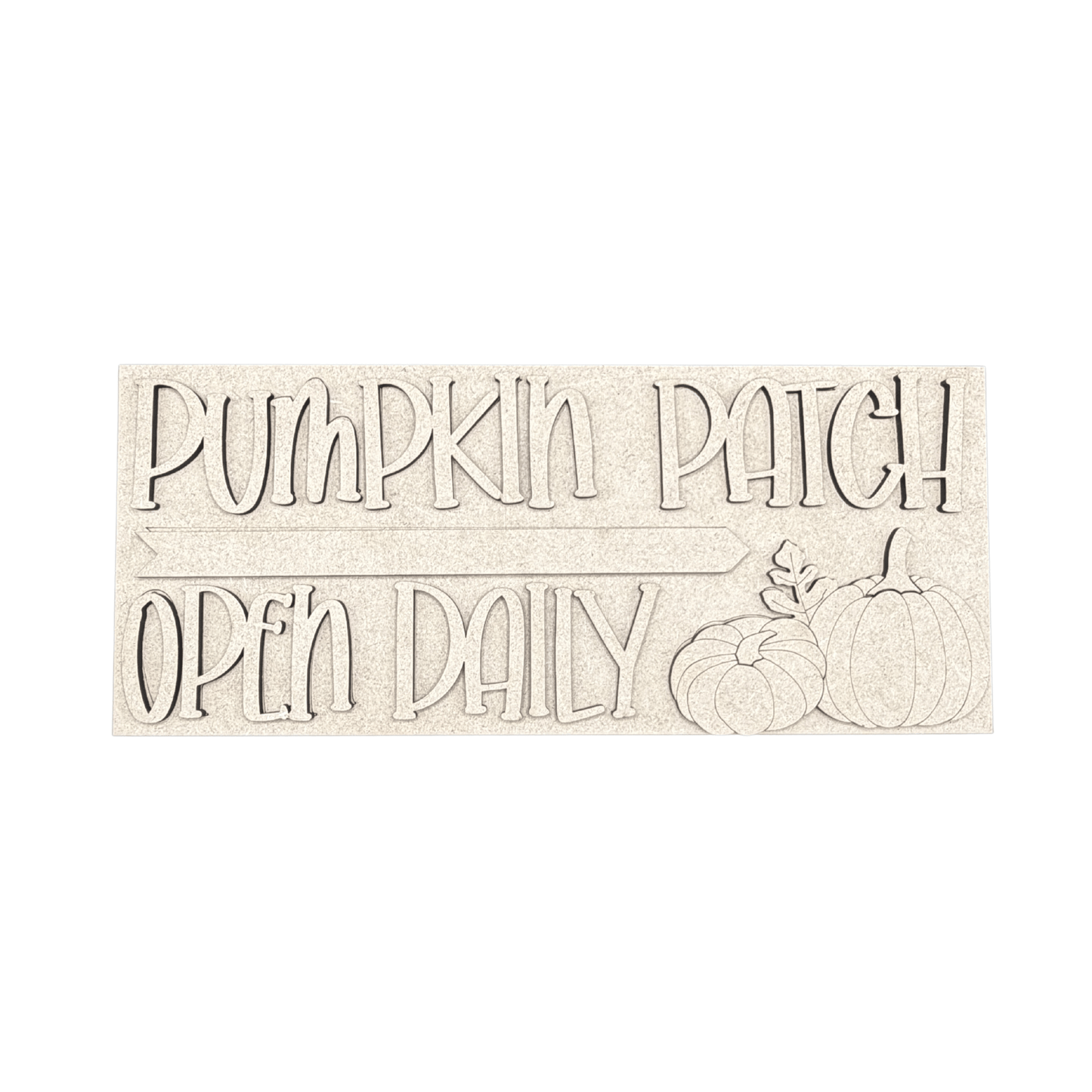 Pumpkin Patch Open Daily Rectangle Interchangeable