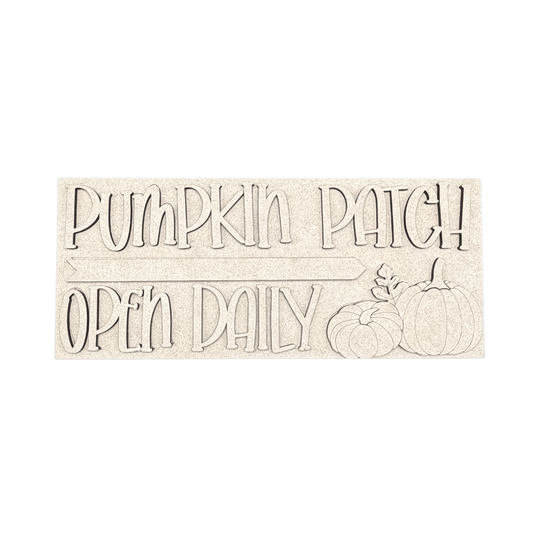Pumpkin Patch Open Daily Rectangle Interchangeable