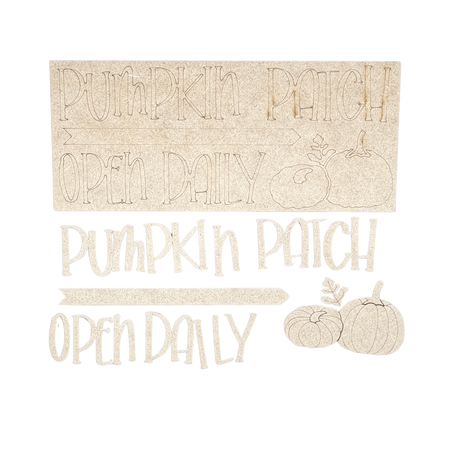 Pumpkin Patch Open Daily Rectangle Interchangeable