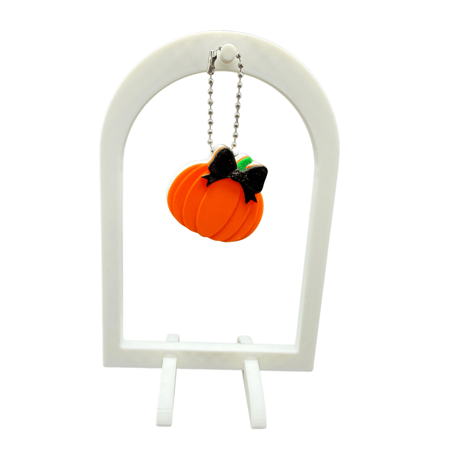Pumpkin with Bow Can Tab Opener Keychain