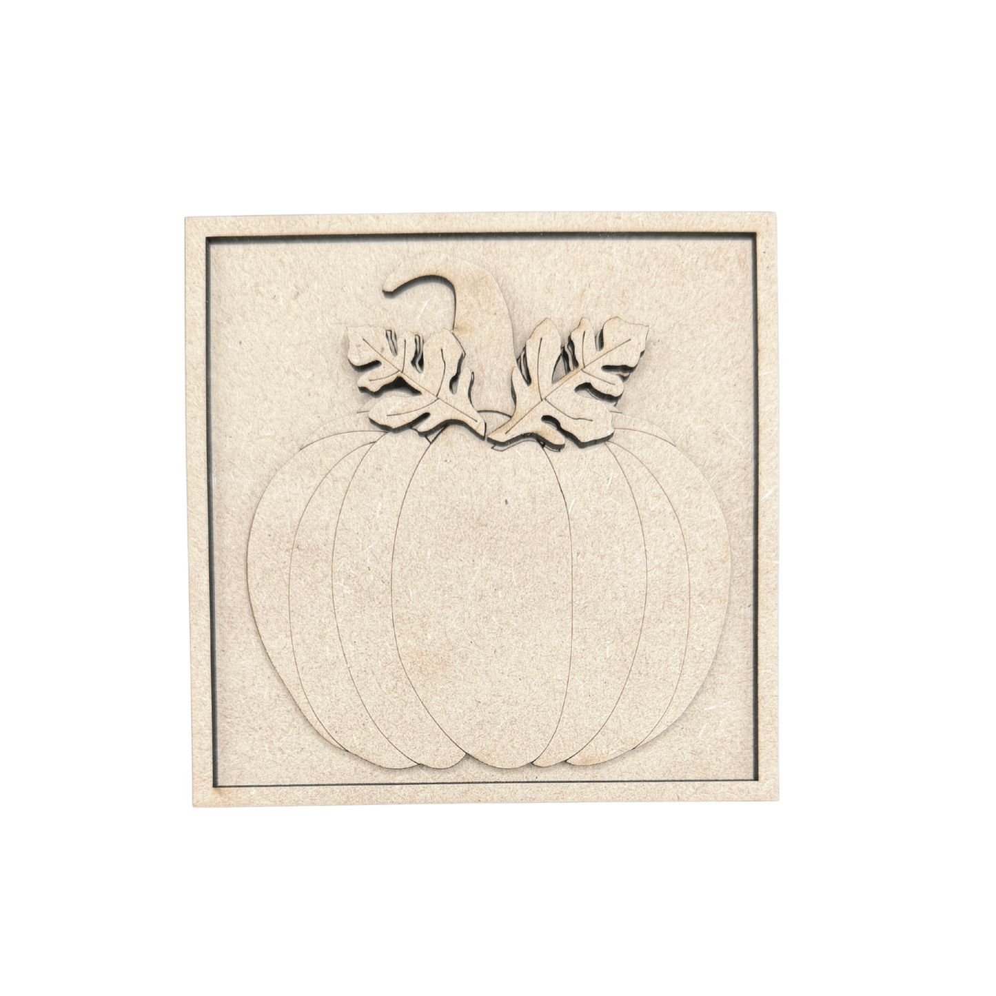 Pumpkin with Leaves Interchangeable Sign