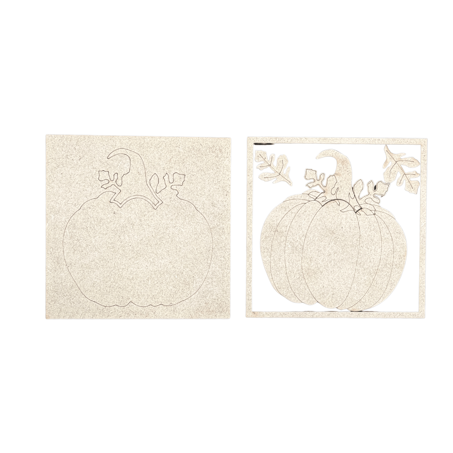 Pumpkin with Leaves Interchangeable Sign