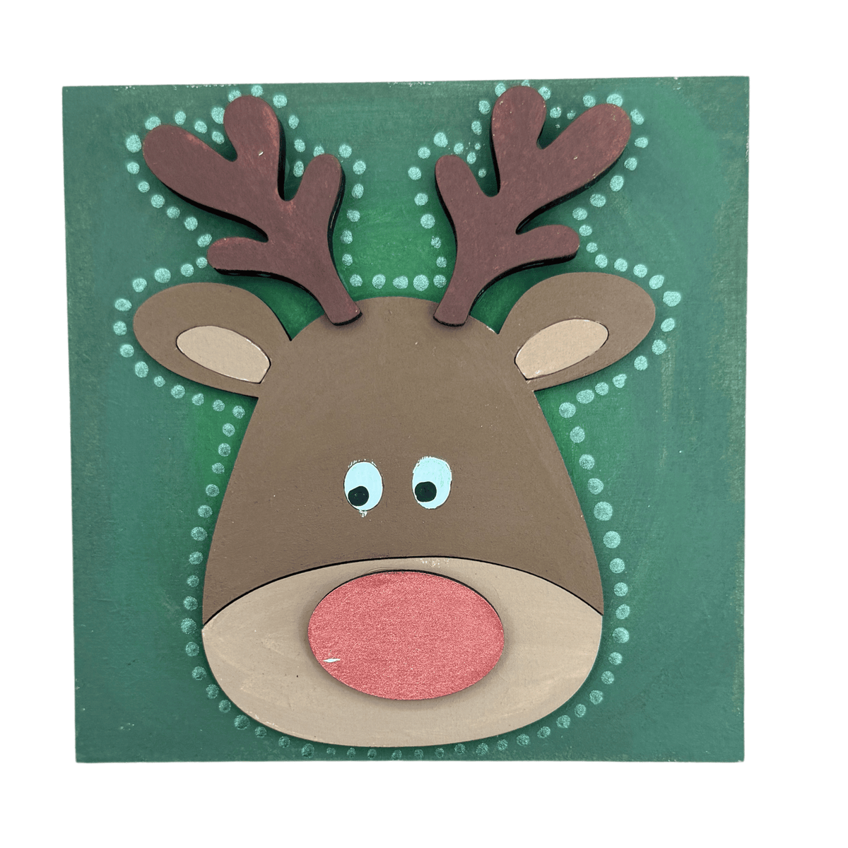 ruldolph the red nosed reindeer paint project

