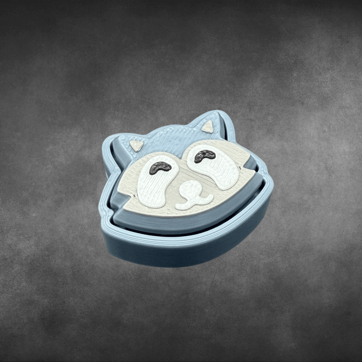 Raccoon Fidget Clicker Keychain