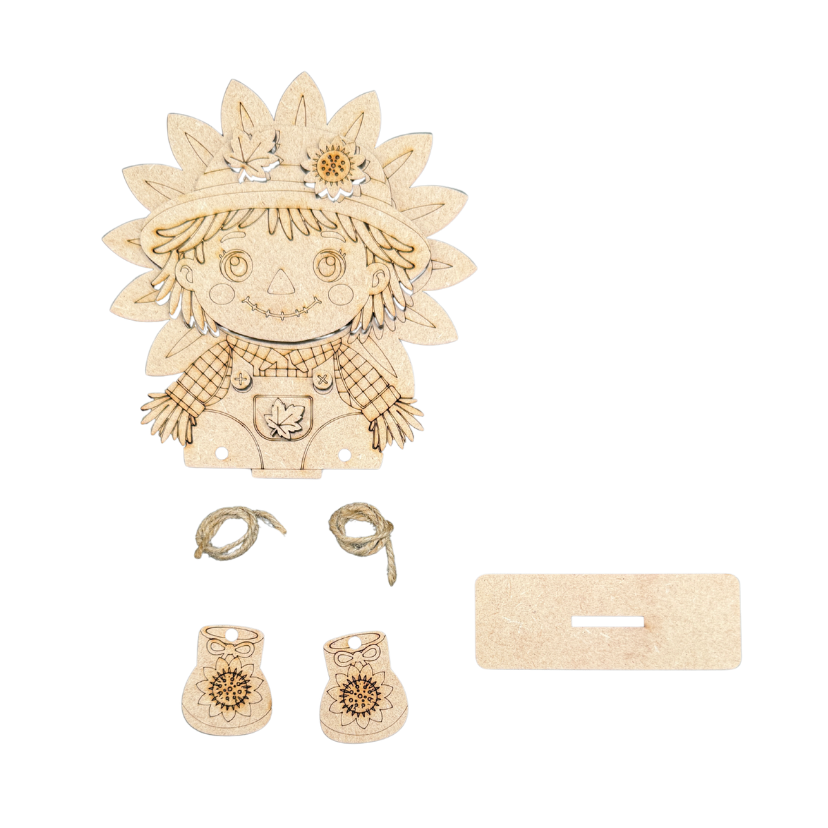 Scarecrow Autumn Dangling Sitter | DIY Craft Paint Kit