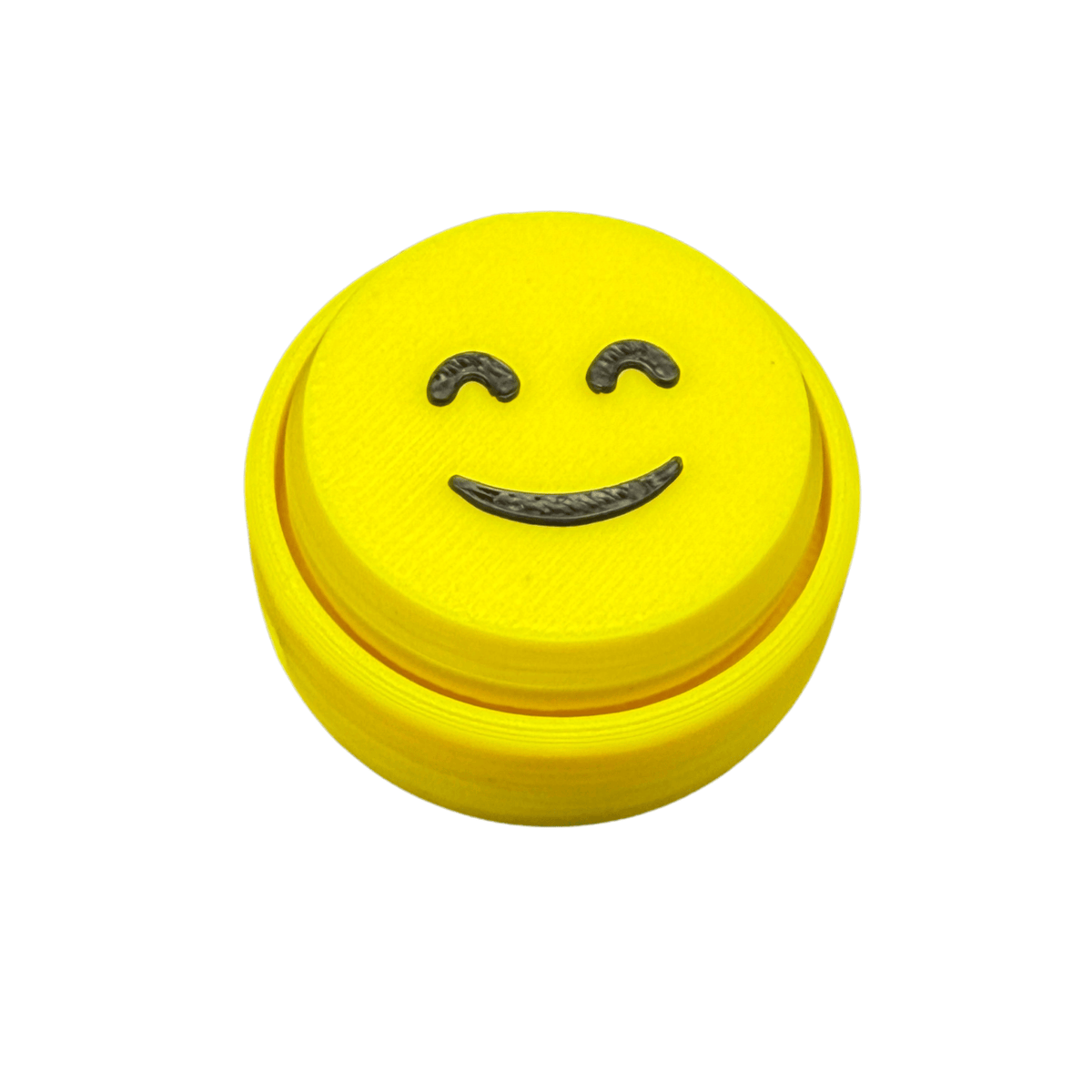 Smiley Face Fidget Clicker Keychain