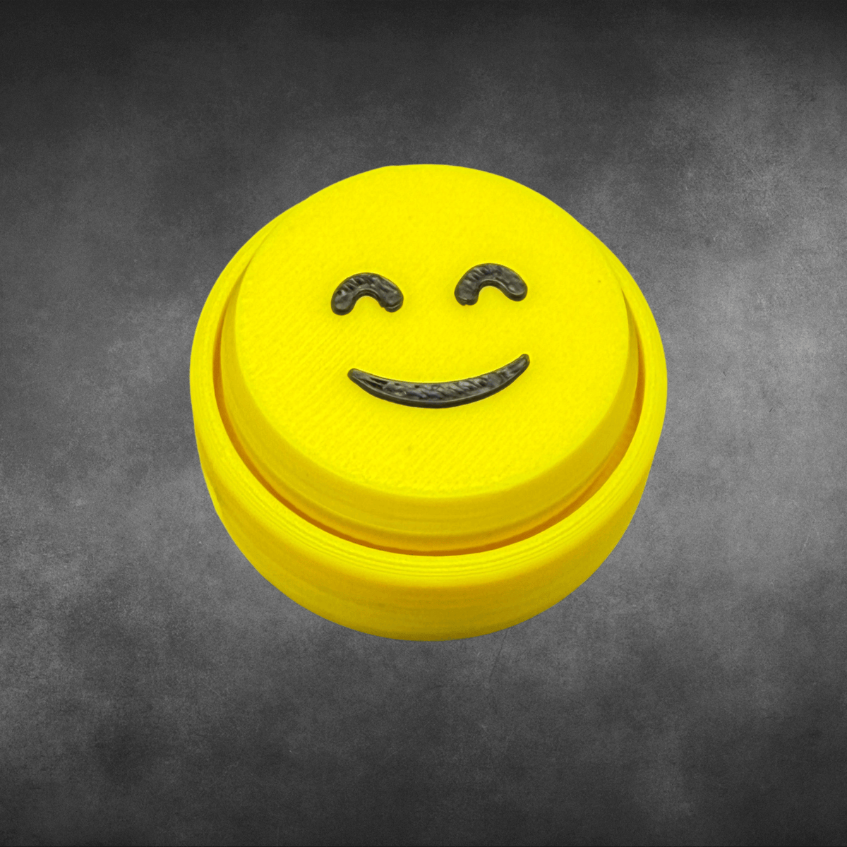 Smiley Face Fidget Clicker Keychain