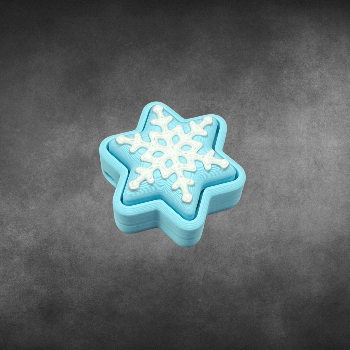 Snowflake Fidget Clicker Keychain