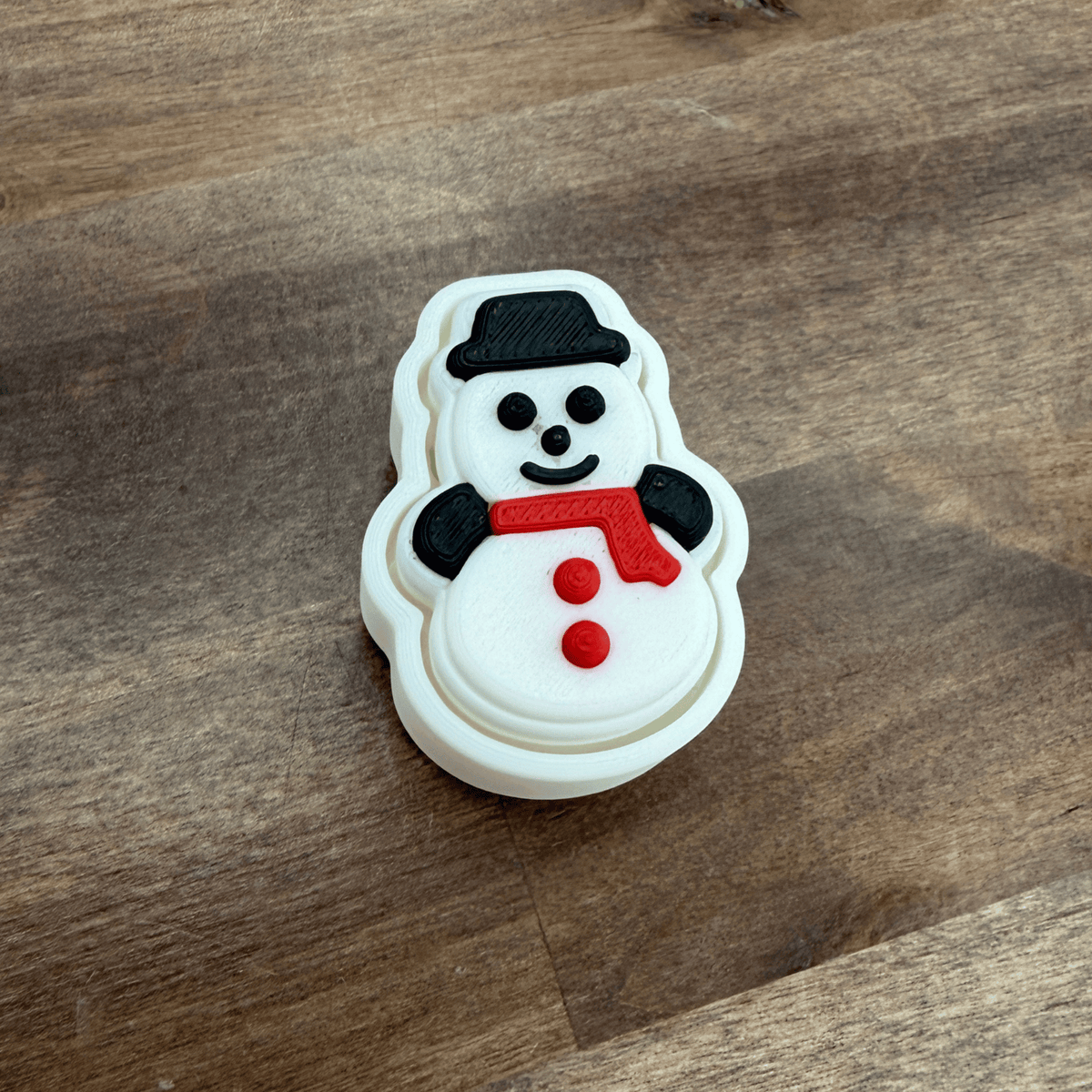 Snowman Fidget Clicker Keychain